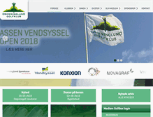 Tablet Screenshot of dronninglund-golfklub.dk